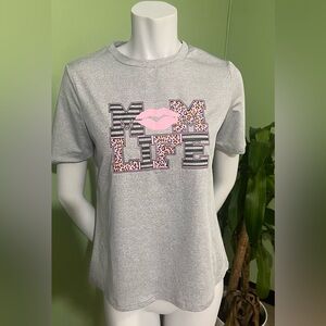 SHEIN Gray 'Mom Life' Graphic Tee